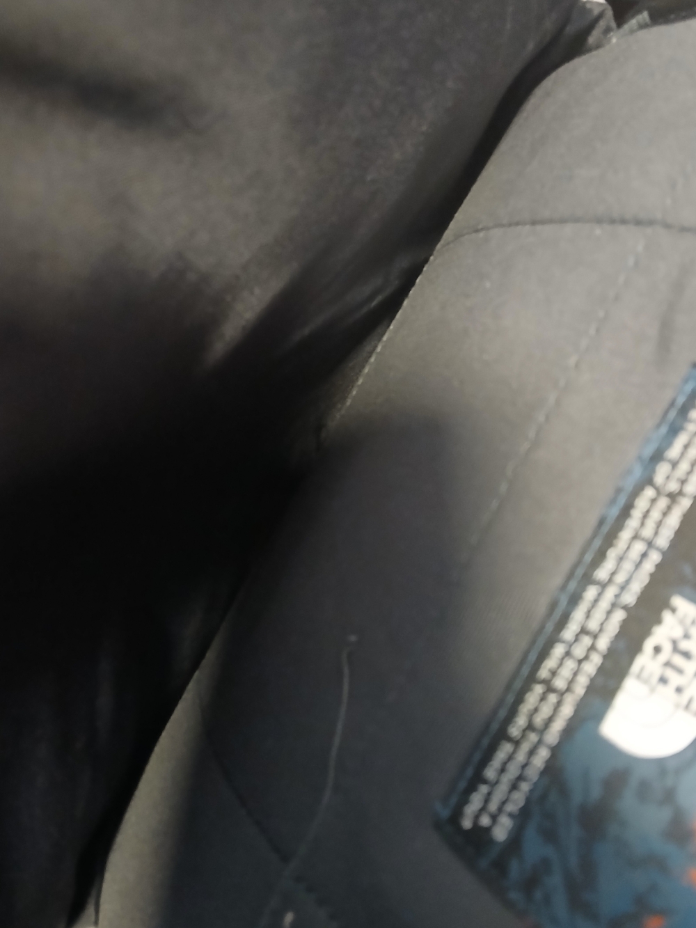 The North Face  Borealis Black Backpack with Light Blue Bungee and Logo - Picture 5 of 6